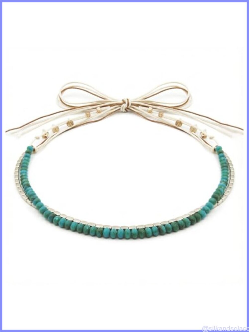 Hand Made Beaded Cowboy Hat Band Turquoise Belt Panama Fedora